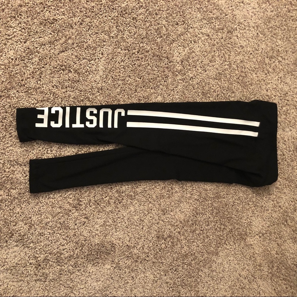 Girls black sporty leggings